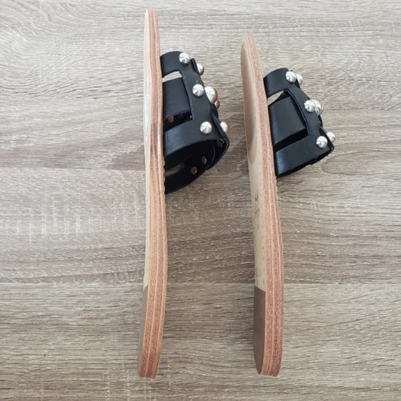 Marc fisher pacca woven leather sandals black 6.5 nwt - Picture 2 of 4